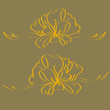 Yay ve şerit vektör karikatür çizimi