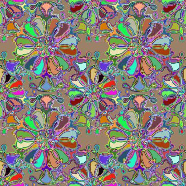 Soyut kaleydoskop renkli Dikişsiz desen arka planı için. 