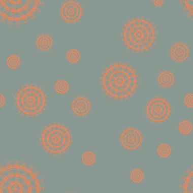 Basit renkli soyut mandala. Basit şekiller oluşan parlak dairesel süsleme. 