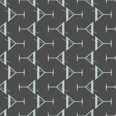 Tropik kokteyller desen, renkli kesintisiz vektör çizim