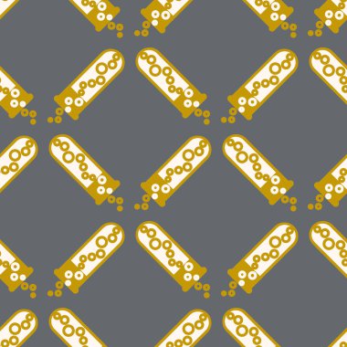 Kimya test tüpleri parlak arka plan üzerinde. Seamless modeli.