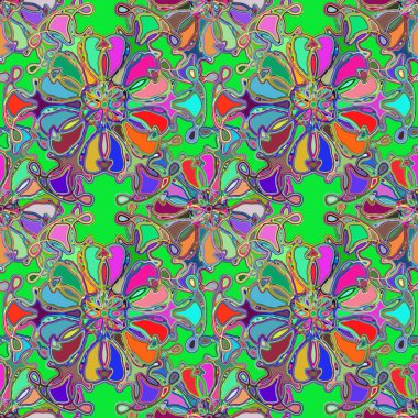 Soyut kaleydoskop renkli Dikişsiz desen arka planı için. 