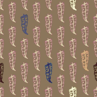 Memphis tarzı zemin ağaç yaprakları 