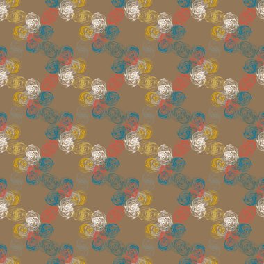 Arka plan, vektör çizim için soyut renkli seamless modeli