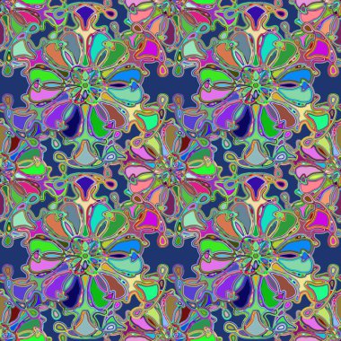 Soyut kaleydoskop renkli Dikişsiz desen arka planı için. 
