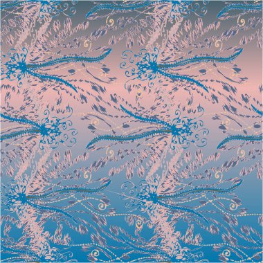 Arka plan, vektör çizim için soyut renkli seamless modeli