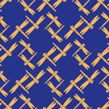 Dekoratif renkli seamless modeli ile şirin yusufçuk