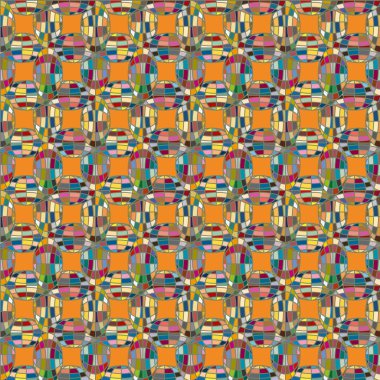 Soyut kaleydoskop desen renkli mozaik küre ile