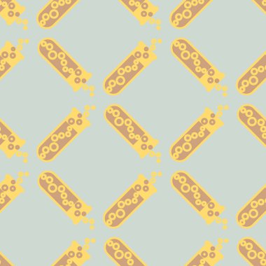 Kimya test tüpleri parlak arka plan üzerinde. Seamless modeli.