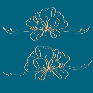 Yay ve şerit vektör karikatür çizimi