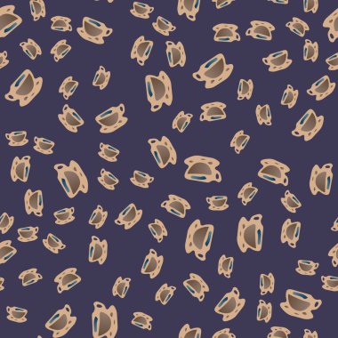 Kahve ya da çay Dikişsiz desen bardak.