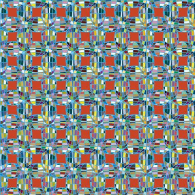 Soyut kaleydoskop desen renkli mozaik küre ile