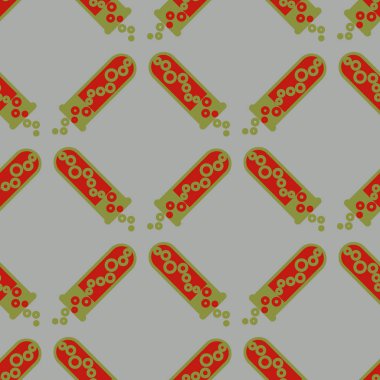 Kimya test tüpleri parlak arka plan üzerinde. Seamless modeli.