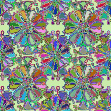 Soyut kaleydoskop renkli Dikişsiz desen arka planı için. 