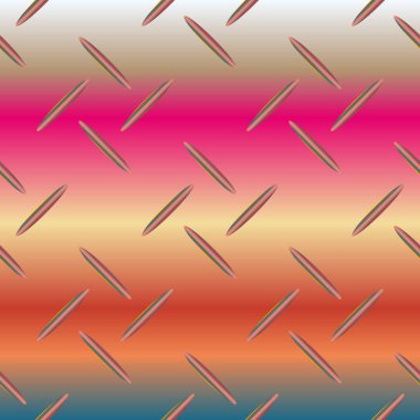 Oluklu demir, paslanmaz çelik arka plan parlayan vektör çizim