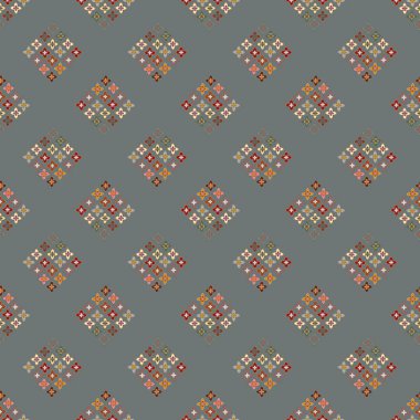  soyut çiçek geometrik Dikişsiz desen arka planı için