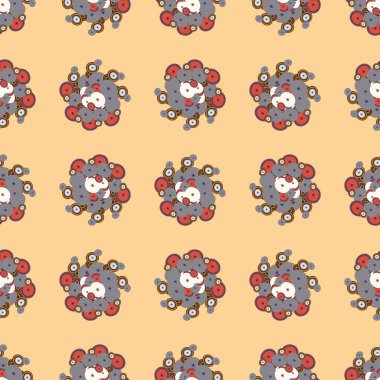 soyut geometrik renkli Dikişsiz desen arka plan için vektör çizim