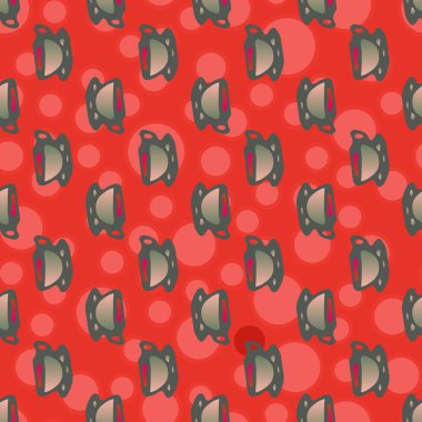 Bardak kahve veya çay arka plan seamless modeli üzerinde noktalı.