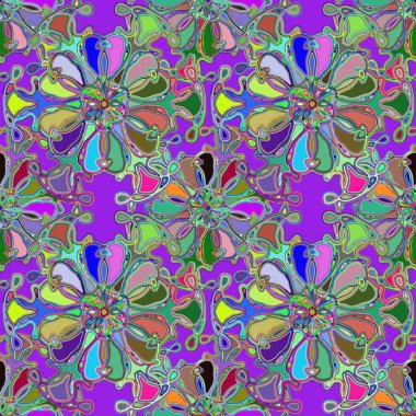 Soyut kaleydoskop renkli Dikişsiz desen arka planı için. 