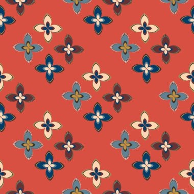  soyut çiçek geometrik Dikişsiz desen arka planı için