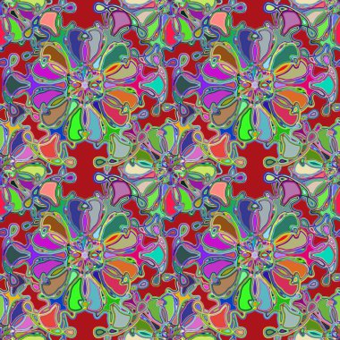 Soyut kaleydoskop renkli Dikişsiz desen arka planı için. 