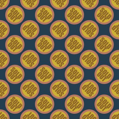 Dikişsiz desen, vektör çizim sattı