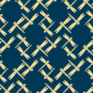 Dekoratif renkli seamless modeli ile şirin yusufçuk