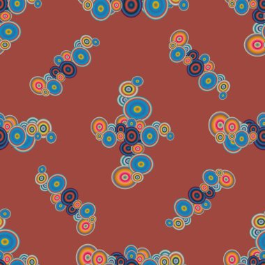 soyut geometrik renkli Dikişsiz desen arka plan için vektör çizim