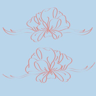 Yay ve şerit vektör karikatür çizimi