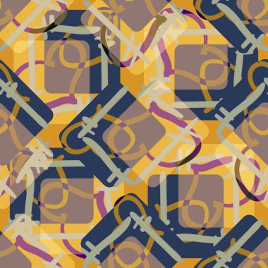 Soyut kalpleri arka plan için seamless modeli doodle