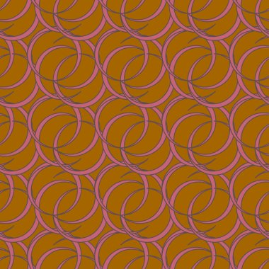 vektör çizim arka planı için daireler ile seamless modeli   