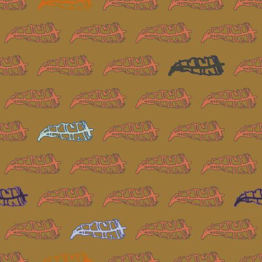 Memphis tarzı zemin ağaç yaprakları 