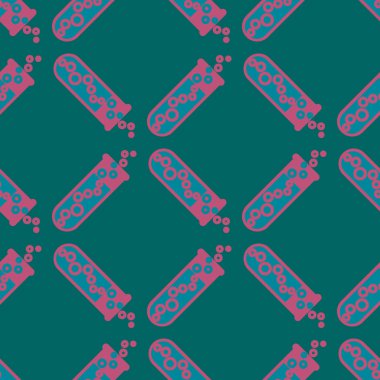 Kimya test tüpleri parlak arka plan üzerinde. Seamless modeli.