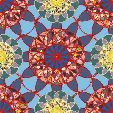  soyut çiçek geometrik Dikişsiz desen arka planı için