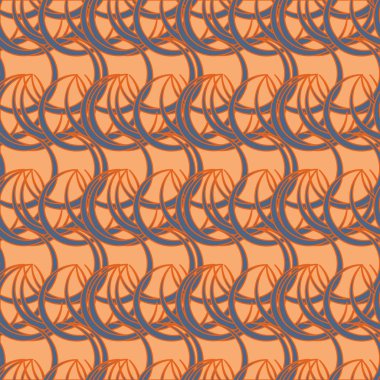 vektör çizim arka planı için daireler ile seamless modeli   