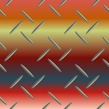 Oluklu demir, paslanmaz çelik arka plan parlayan vektör çizim