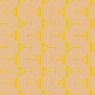 Tropik kokteyller desen, renkli kesintisiz vektör çizim