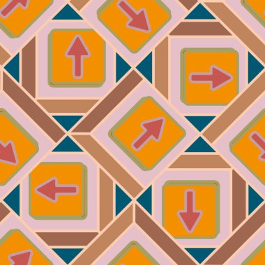 Kot düğmeleri Dikişsiz desen vektör çizim ile 