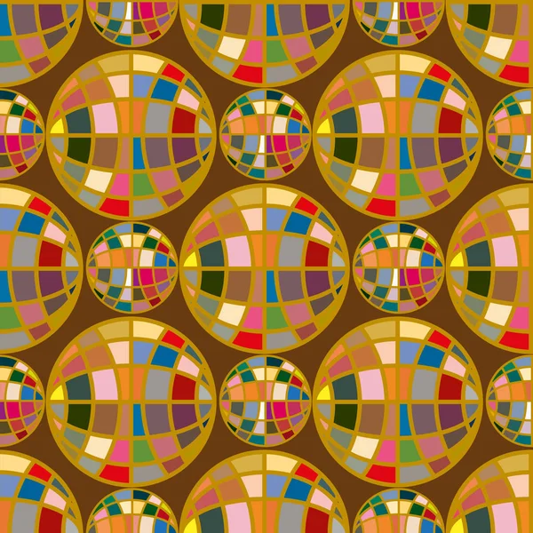 Renkli mozaik küre ile Seamless Modeli