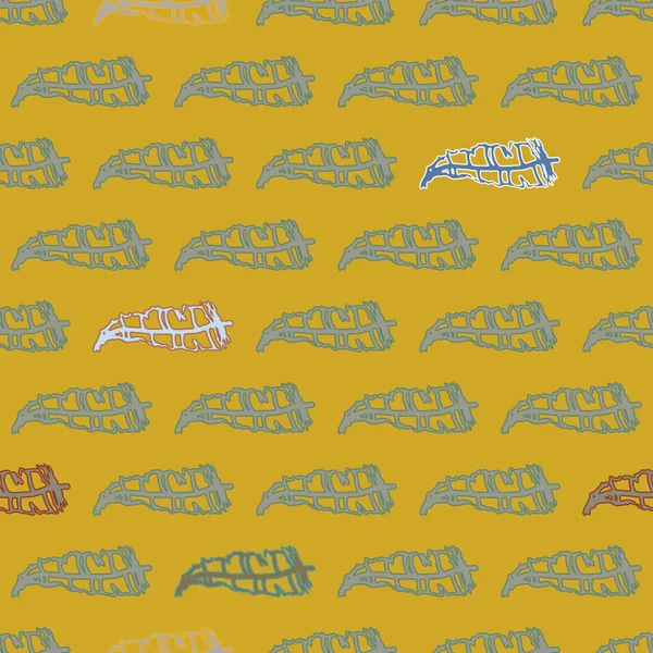 Memphis tarzı zemin ağaç yaprakları 