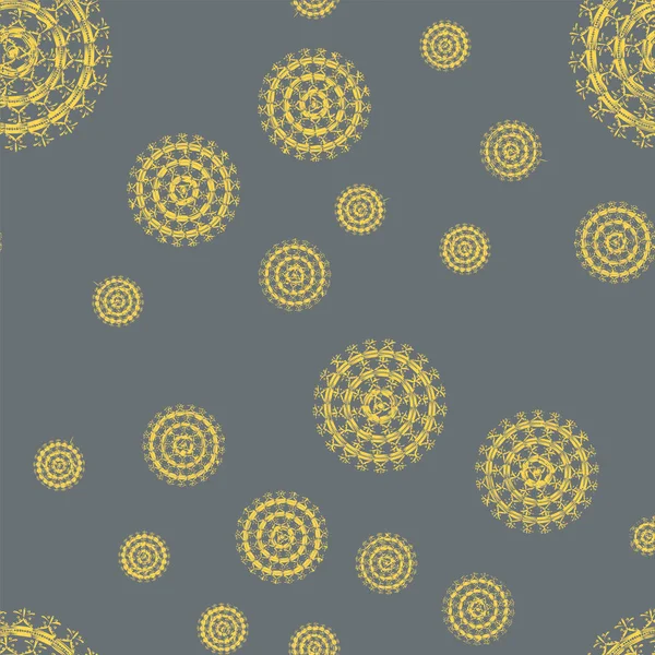 Basit renkli soyut mandala. Basit şekiller oluşan parlak dairesel süsleme. 