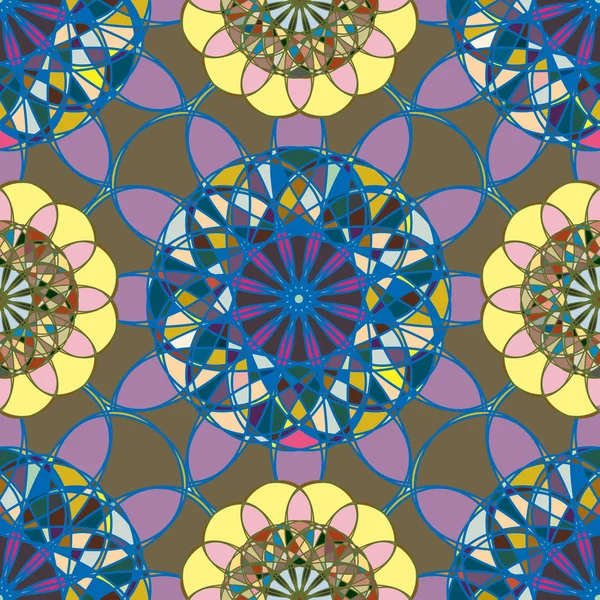  soyut çiçek geometrik Dikişsiz desen arka planı için