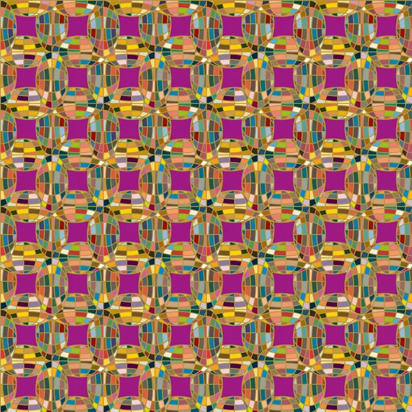 Patrón Caleidoscopio Abstracto Con Globos Mosaico Colores — Archivo Imágenes Vectoriales