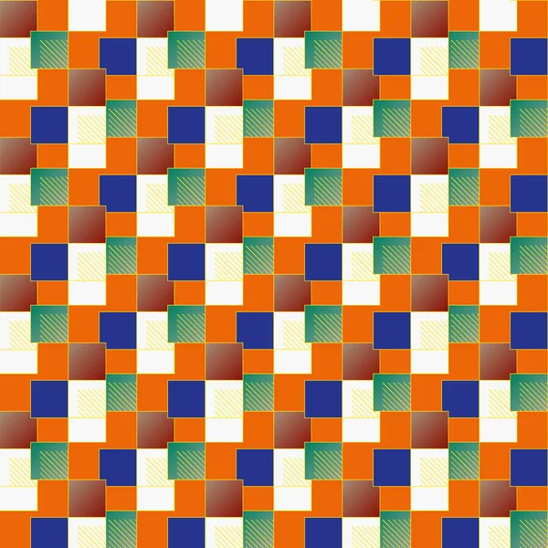 Abstrait Géométrique Coloré Motif Sans Couture — Image vectorielle