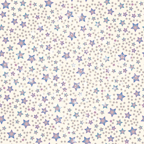 Abstrait Géométrique Coloré Motif Sans Couture Avec Des Étoiles Illustration — Image vectorielle