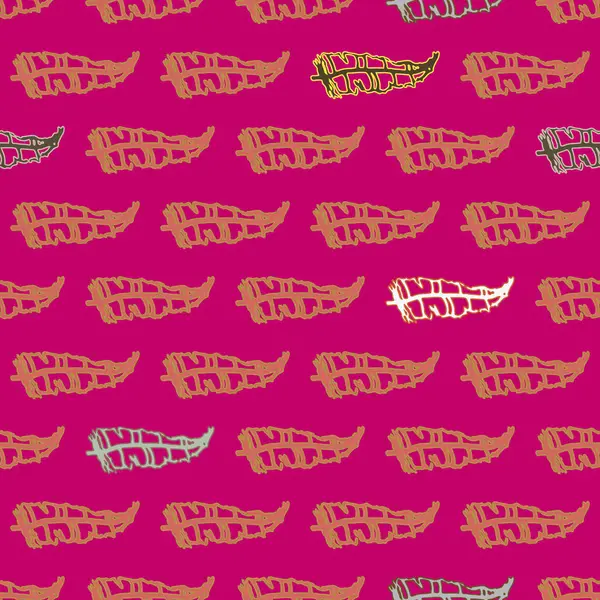 Memphis tarzı zemin ağaç yaprakları 