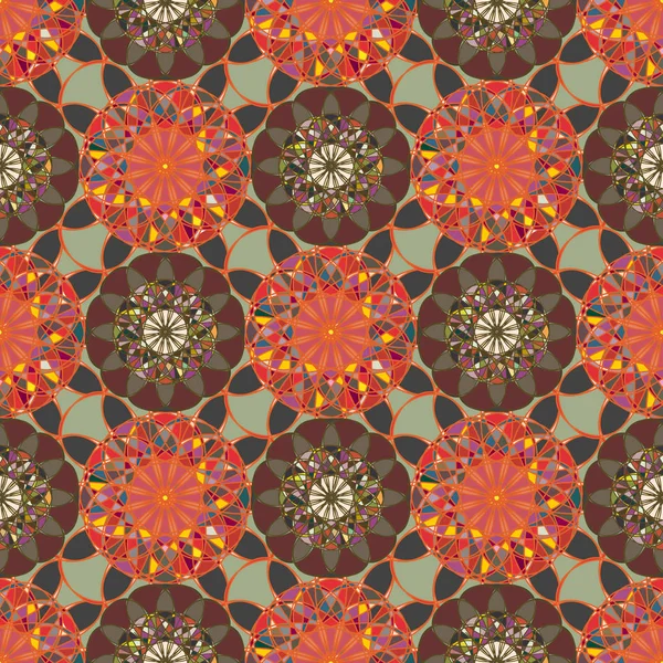 Renkli farklı renk seçenekleri sunan mozaik mandala arka plan