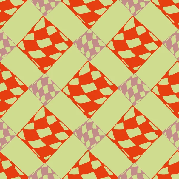 Soyut renkli geometrik Dikişsiz kareli desen arka planı için.