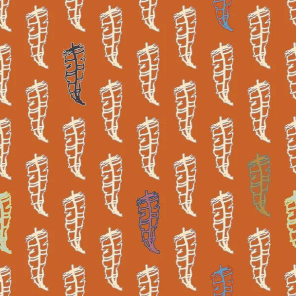 Memphis tarzı zemin ağaç yaprakları 