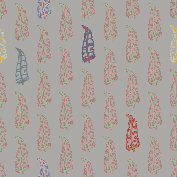 Memphis tarzı zemin ağaç yaprakları 